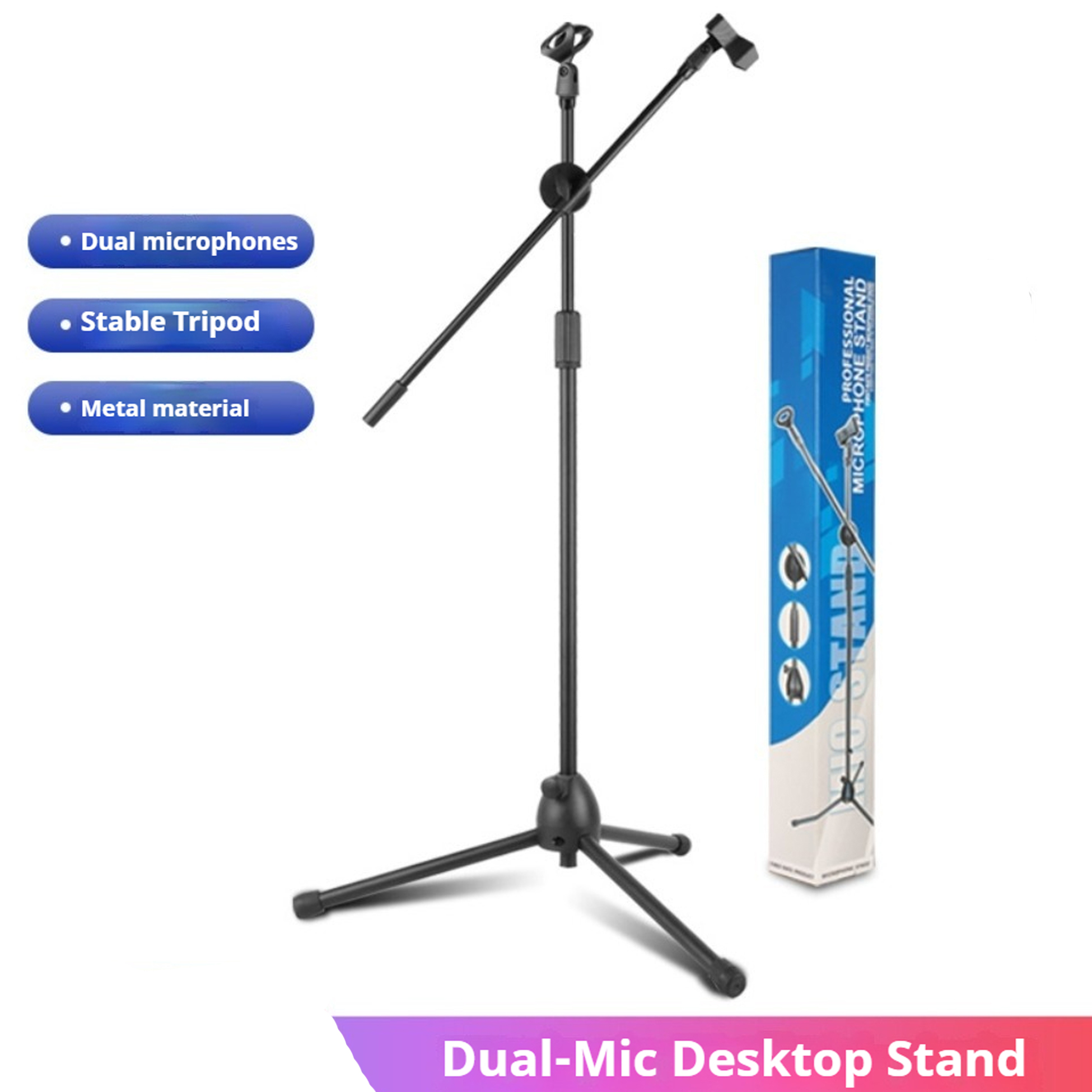 Shure Mic Sm58 - Микрофонная стойка для сцены с двойным