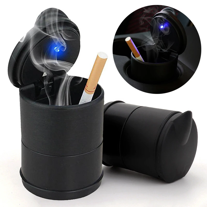 Vape Decoration - Портативная автомобильная светодиодная пепельница, универсальная автомобильная