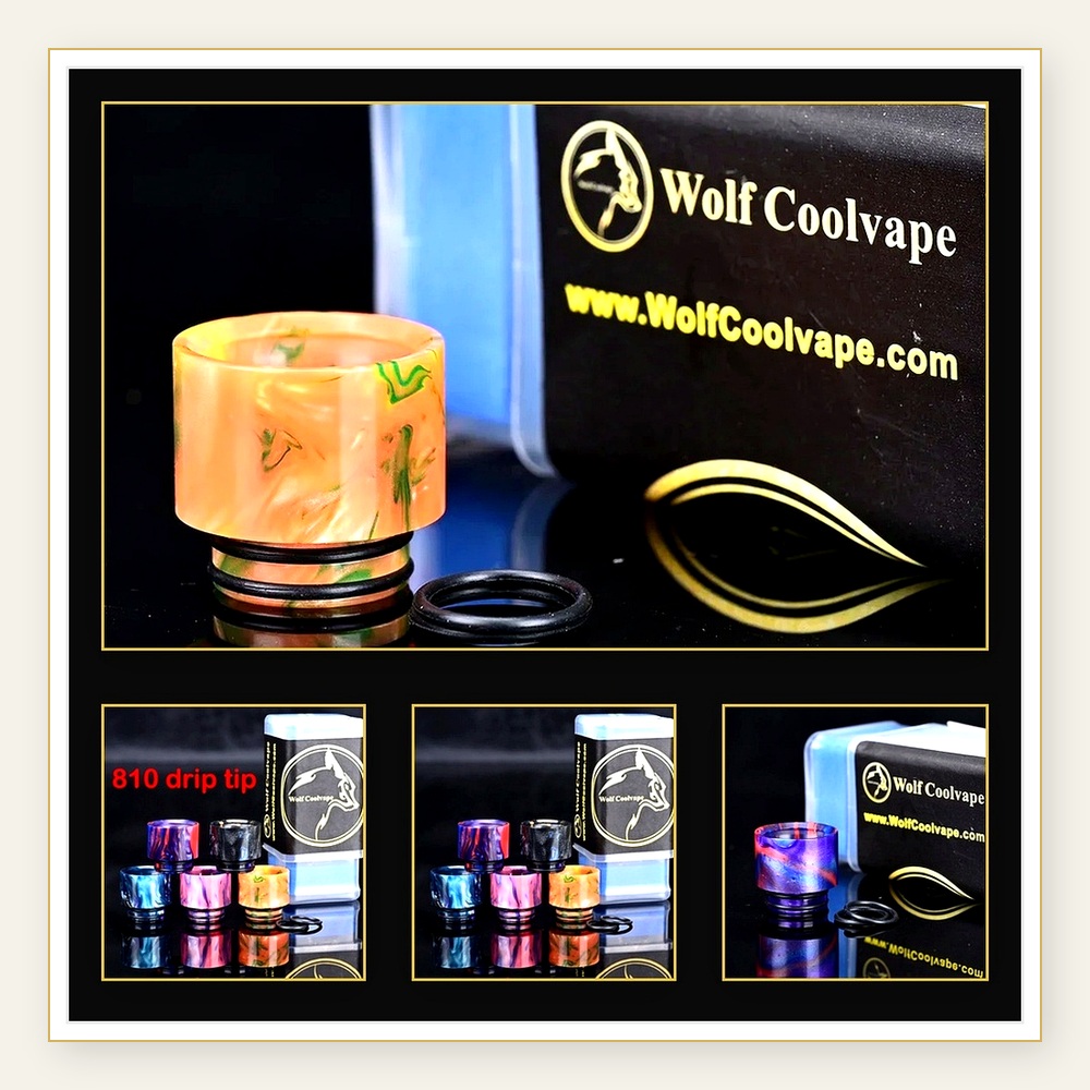 Наконечники Wolfcoolvape 810 D – обзор и цена Drip Tip Resin